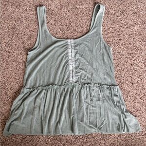 American Eagle Outfitters Sage Green Tank Top